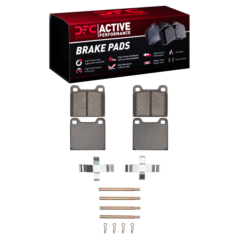 Picture of DFC 67-91 Mercedes-Benz 350SD Rear Active Performance Pads and Hardware Kit
