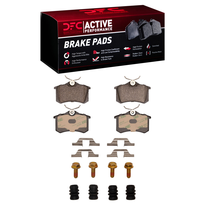 Picture of DFC 99-08 Audi A6 Quattro Rear Active Performance Pads and Hardware Kit