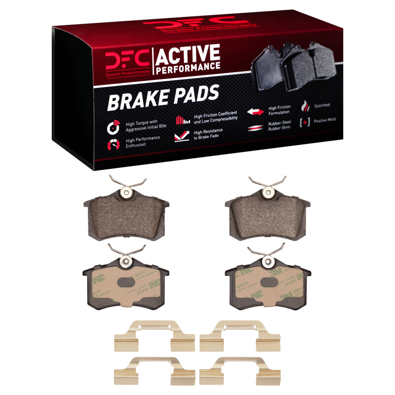 Picture of DFC 03-06 Volkswagen Golf R/Golf/Jetta Sedan Rear Active Performance Pads and Hardware Kit