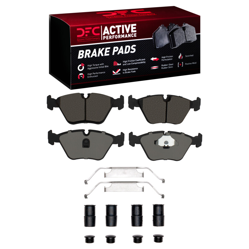 Picture of DFC 87-05 BMW 740i Front Active Performance Pads and Hardware Kit