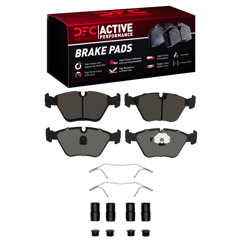 Picture of DFC 89-91 Audi 100 Quattro Front Active Performance Pads and Hardware Kit