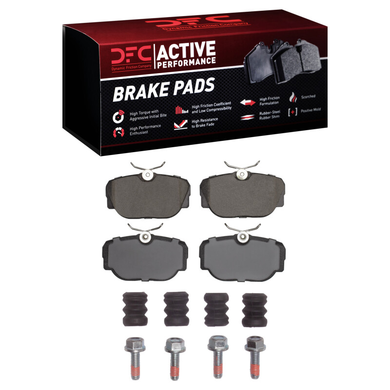 Picture of DFC 83-91 BMW 318I Front Active Performance Pads and Hardware Kit