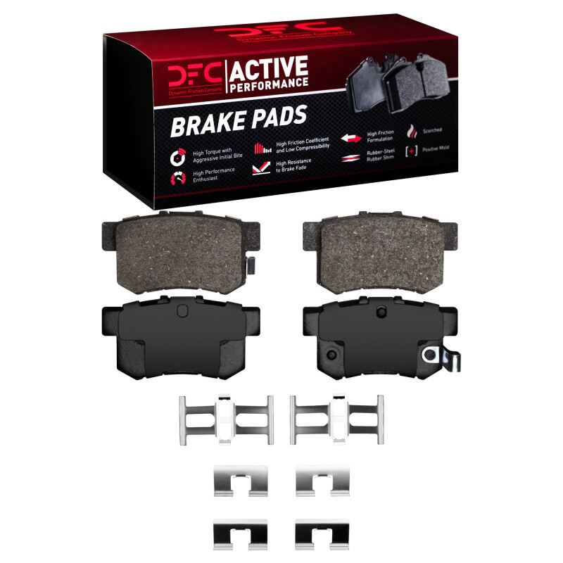 Picture of DFC 87-22 Acura CSX Rear Active Performance Pads and Hardware Kit