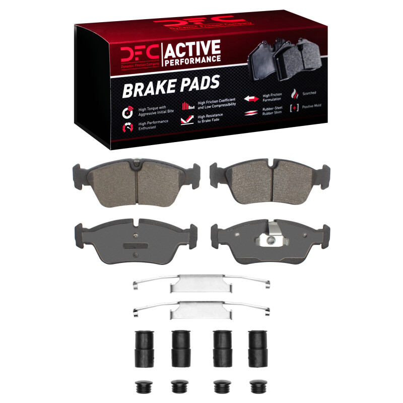 Picture of DFC 91-98 BMW 318i Front Active Performance Pads and Hardware Kit