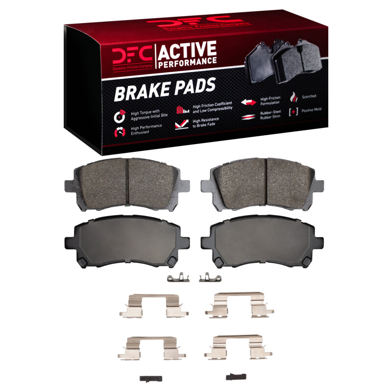 Picture of DFC 97-03 Subaru Forester Front Active Performance Pads and Hardware Kit