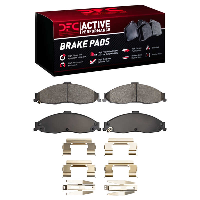 Picture of DFC 98-02 Chevrolet Camaro Front Active Performance Pads and Hardware Kit