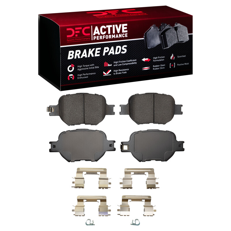 Picture of DFC 00-10 Scion TC Front Active Performance Pads and Hardware Kit