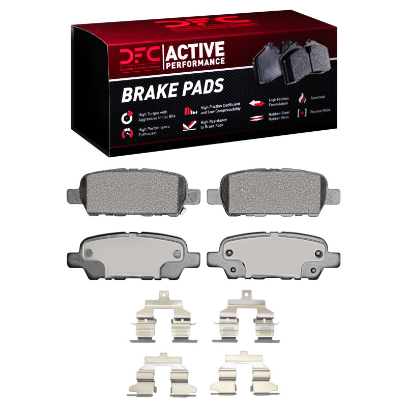 Picture of DFC 02-25 Nissan Juke Rear Active Performance Pads and Hardware Kit