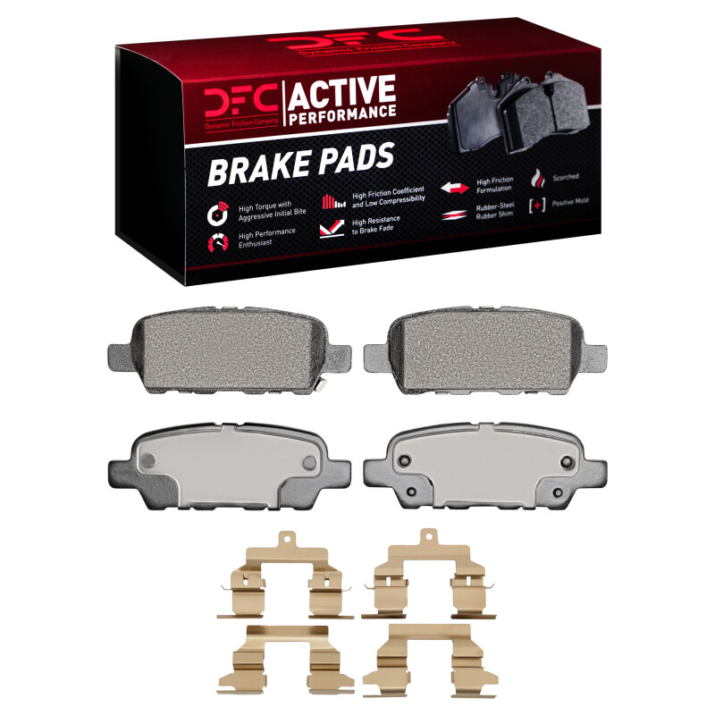 Picture of DFC 08-13 Nissan Rogue Rear Active Performance Pads and Hardware Kit
