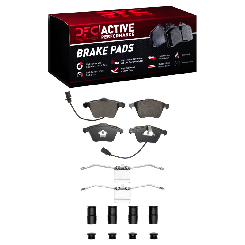 Picture of DFC 00-11 Audi A4 Quattro Front Active Performance Pads and Hardware Kit