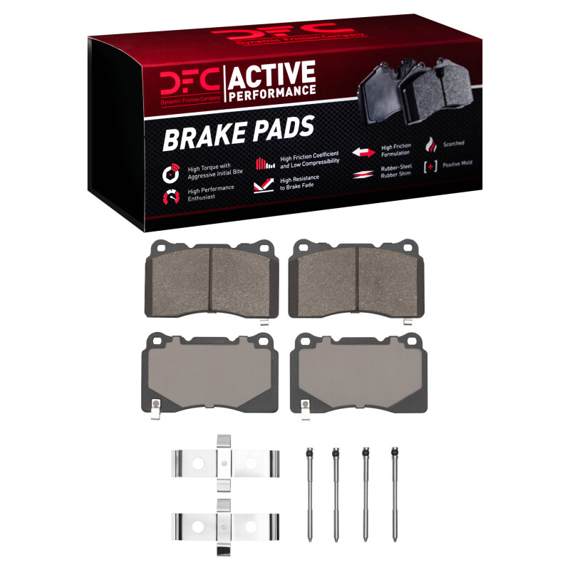 Picture of DFC 05-06 Ford GT Front Active Performance Pads and Hardware Kit