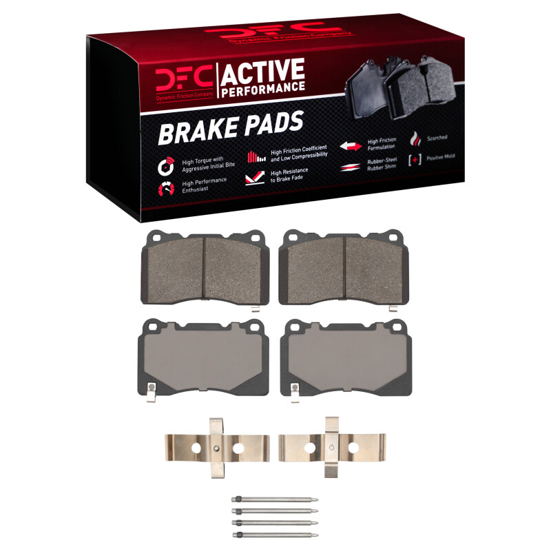 Picture of DFC 14-17 Dodge Viper Rear/Front Active Performance Pads and Hardware Kit