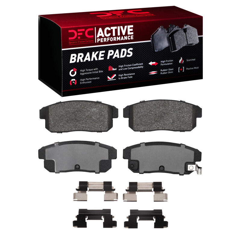 Picture of DFC 04-11 Mazda RX-8 Rear Active Performance Pads and Hardware Kit