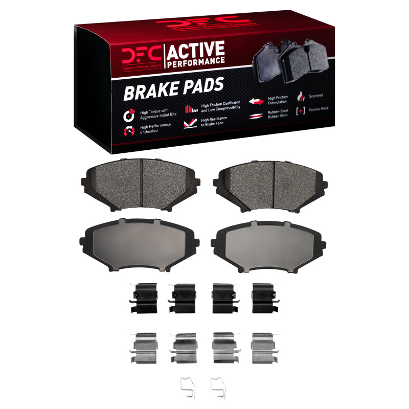 Picture of DFC 04-11 Mazda RX-8 Front Active Performance Pads and Hardware Kit