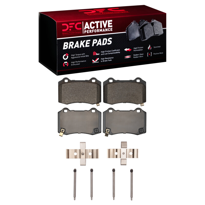 Picture of DFC 08-23 Dodge Challenger Rear Active Performance Pads and Hardware Kit