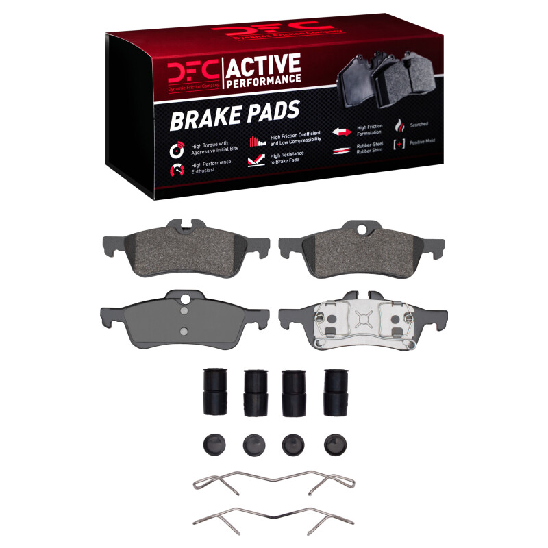 Picture of DFC 02-08 Mini Cooper (Excl Clubman) Rear Active Performance Pads and Hardware Kit
