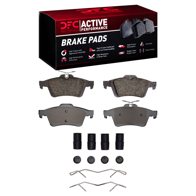 Picture of DFC 07-13 Mazda Mazdaspeed3 Rear Active Performance Pads and Hardware Kit