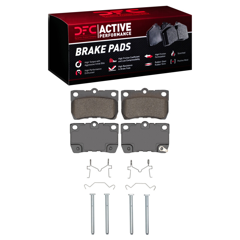Picture of DFC 06-13 Lexus GS350 Rear Active Performance Pads and Hardware Kit
