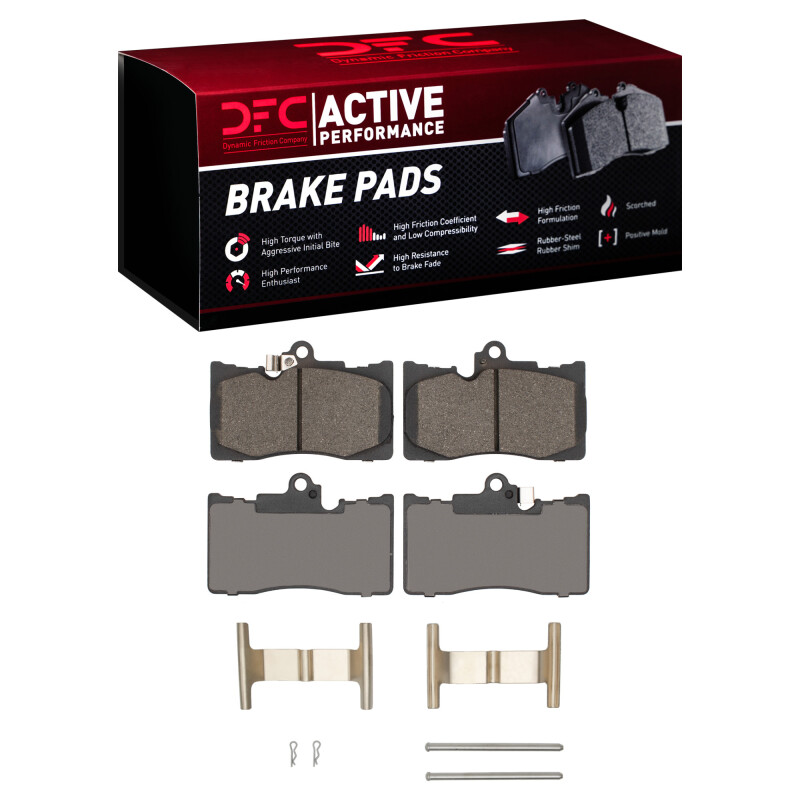 Picture of DFC 06-25 Lexus GS430 Front Active Performance Pads and Hardware Kit
