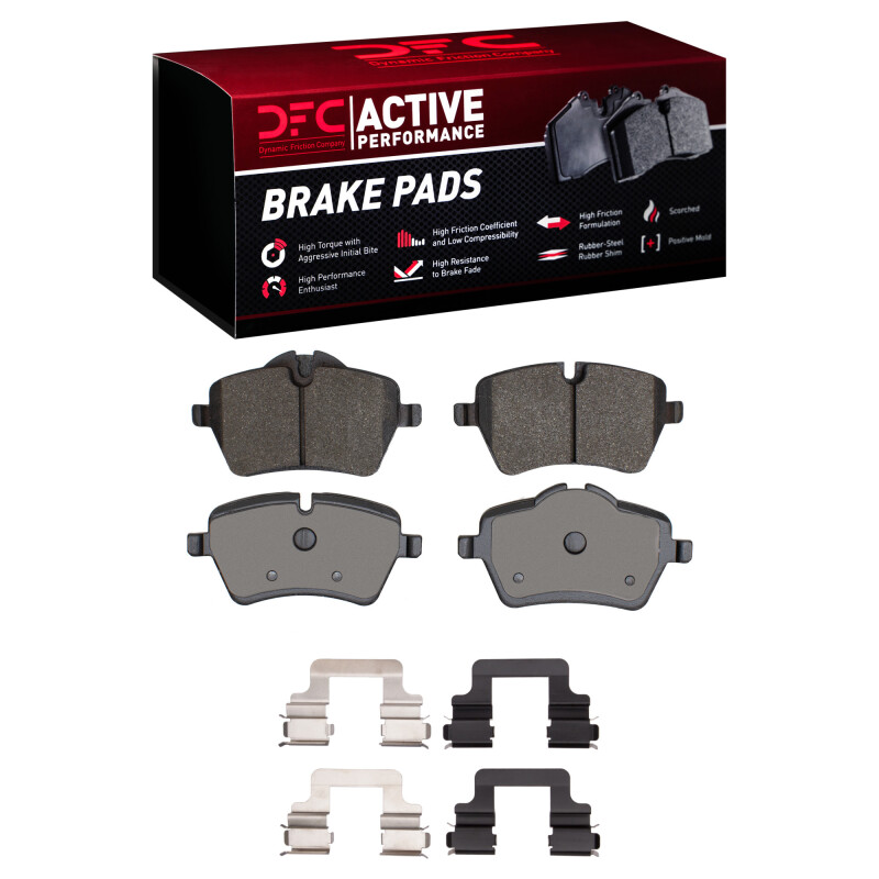 Picture of DFC 02-16 Mini Cooper Paceman Front Active Performance Pads and Hardware Kit