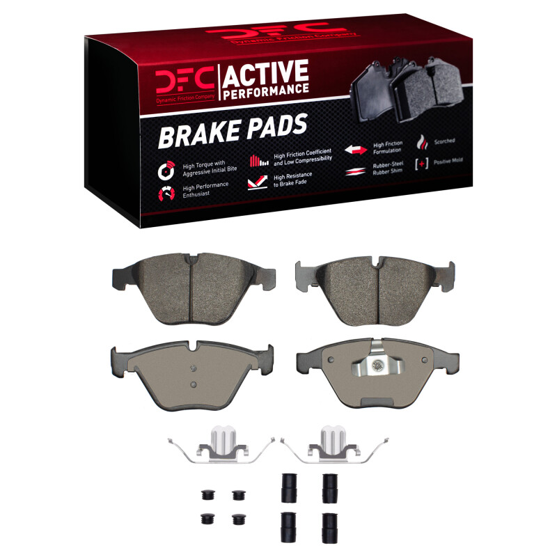 Picture of DFC 07-15 BMW X1 (Mexico) Front Active Performance Pads and Hardware Kit