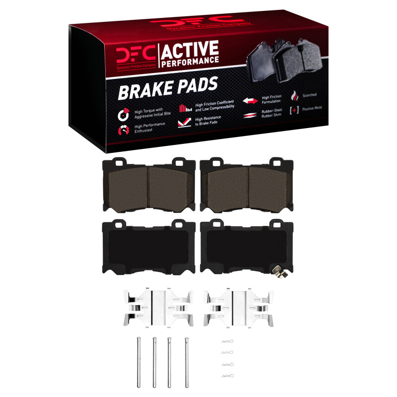 Picture of DFC 08-25 Infiniti QX70 Front Active Performance Pads and Hardware Kit