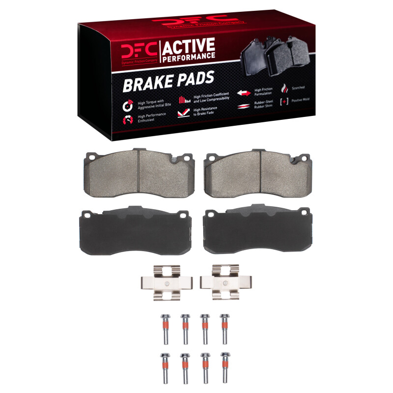 Picture of DFC 06-13 BMW 135IS Front Active Performance Pads and Hardware Kit