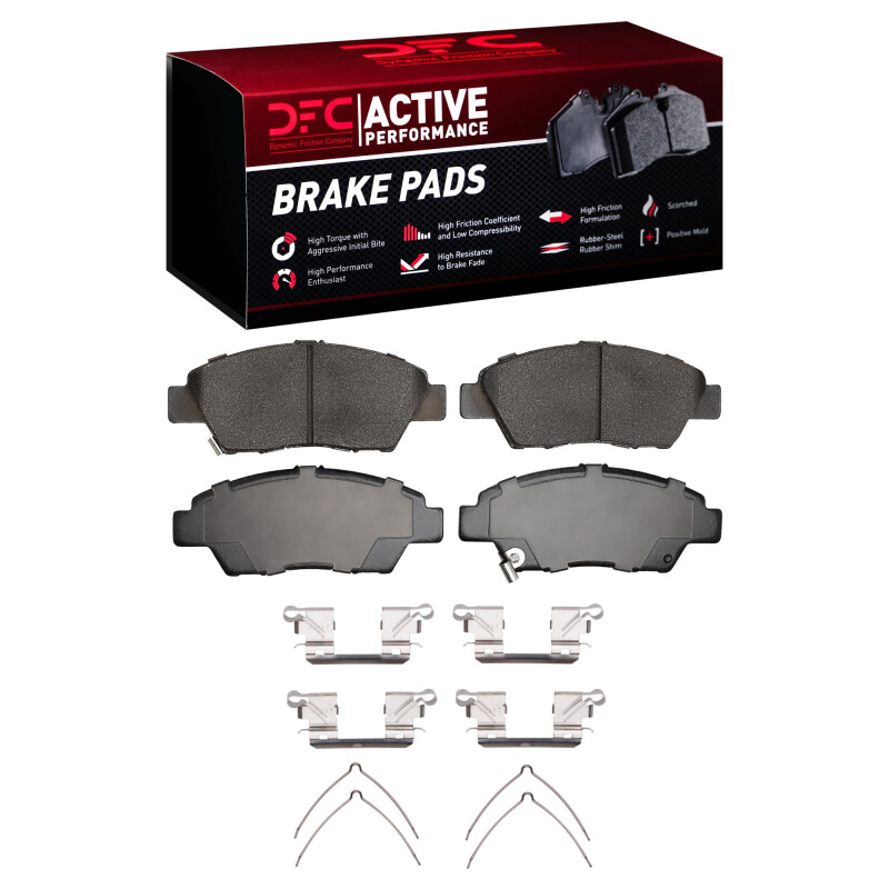Picture of DFC 09-20 Honda City (Mexico) Front Active Performance Pads and Hardware Kit