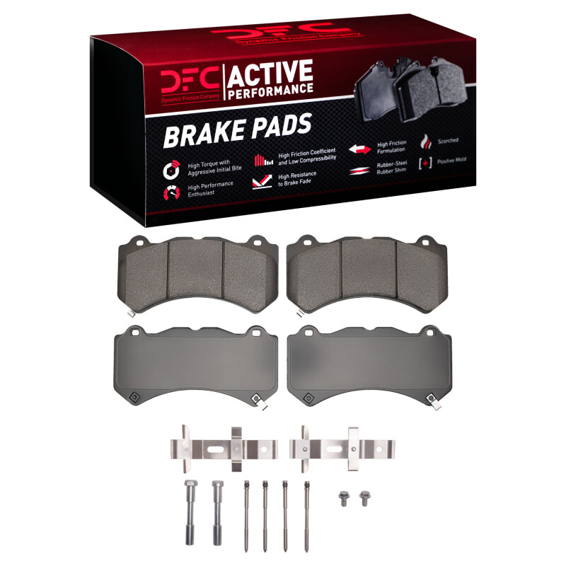 Picture of DFC 15-19 Chevrolet Corvette Front Active Performance Pads and Hardware Kit