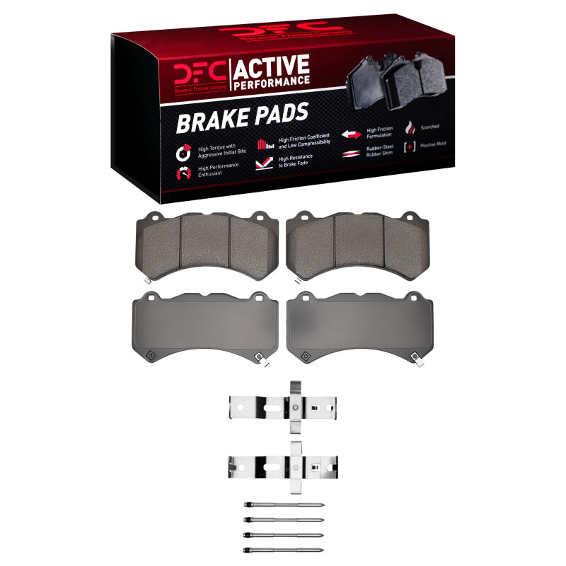 Picture of DFC 12-25 Dodge Challenger Front Active Performance Pads and Hardware Kit