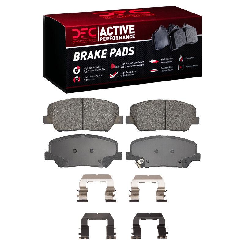Picture of DFC 10-16 Hyundai Genesis Coupe Front Active Performance Pads and Hardware Kit