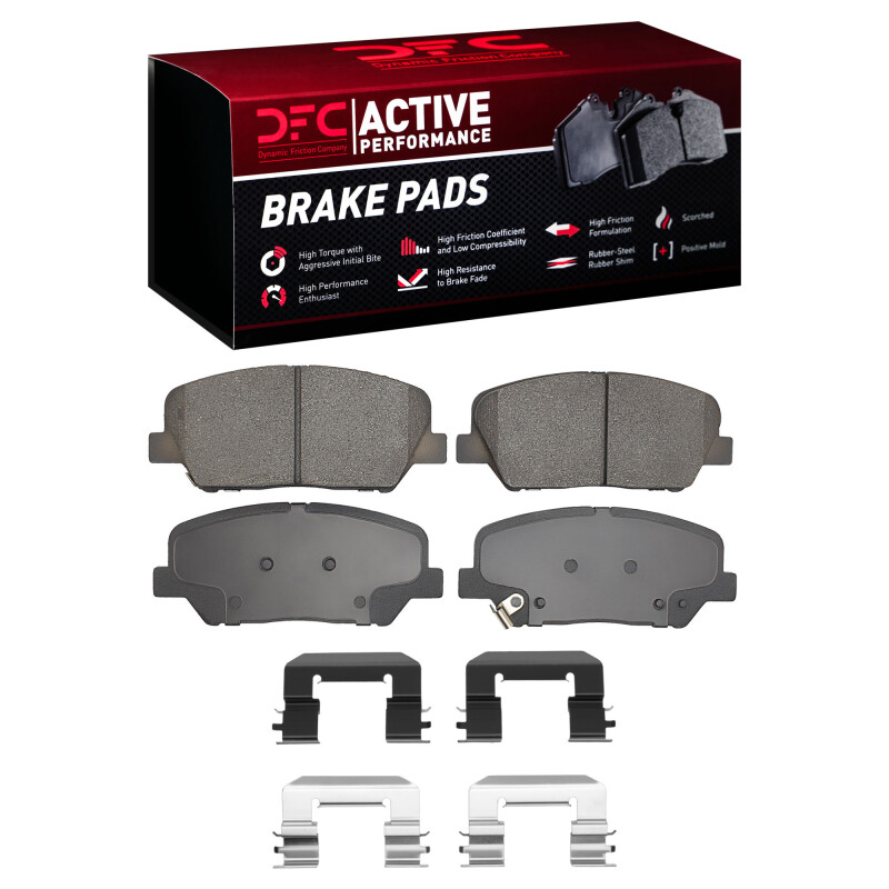 Picture of DFC 13-15 Hyundai Veloster Front Active Performance Pads and Hardware Kit