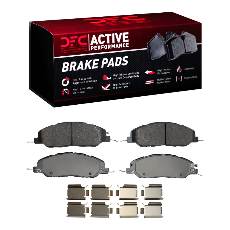 Picture of DFC 05-14 Ford Mustang Front Active Performance Pads and Hardware Kit