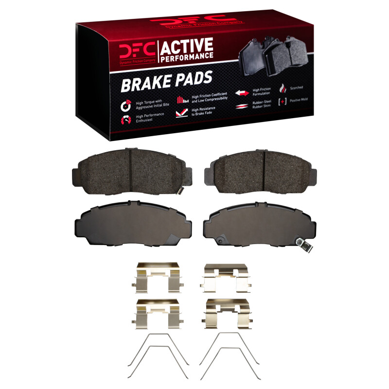 Picture of DFC 99-14 Acura CL Front Active Performance Pads and Hardware Kit