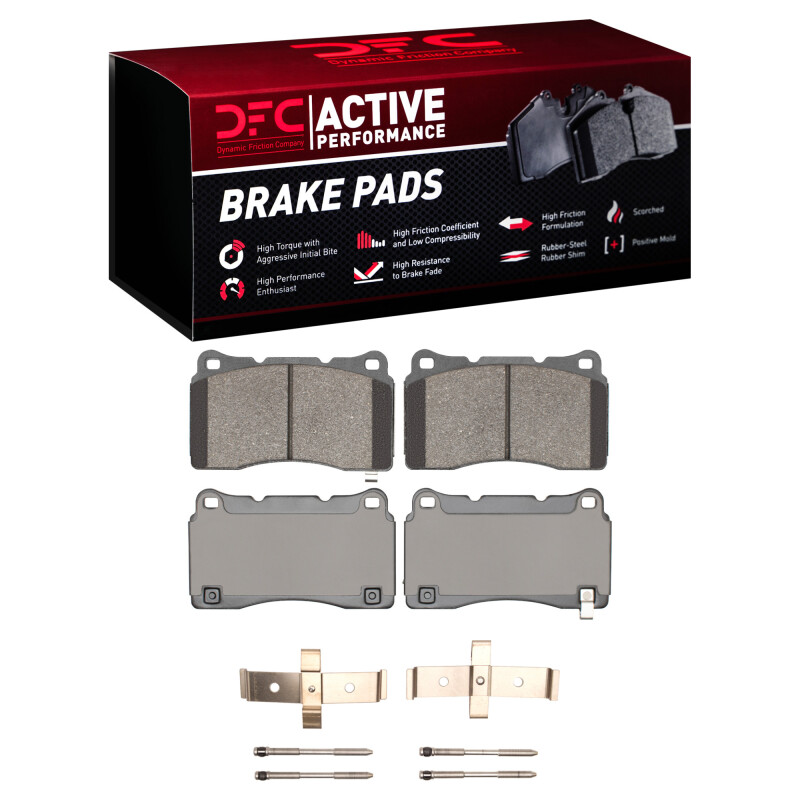 Picture of DFC 10-16 Hyundai Genesis Coupe Front Active Performance Pads and Hardware Kit