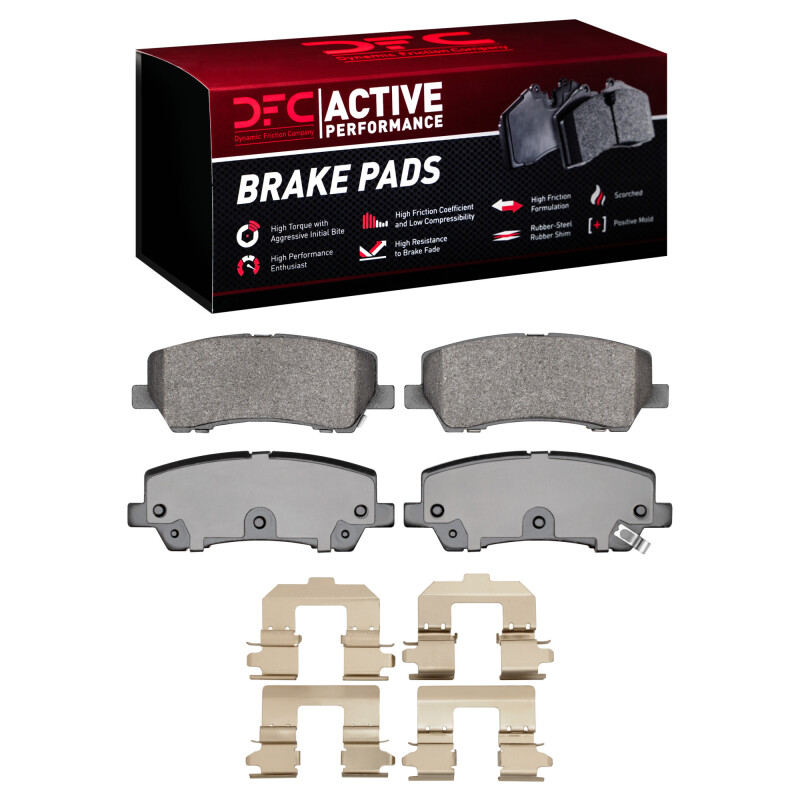 Picture of DFC 15-21 Ford Mustang Rear Active Performance Pads and Hardware Kit