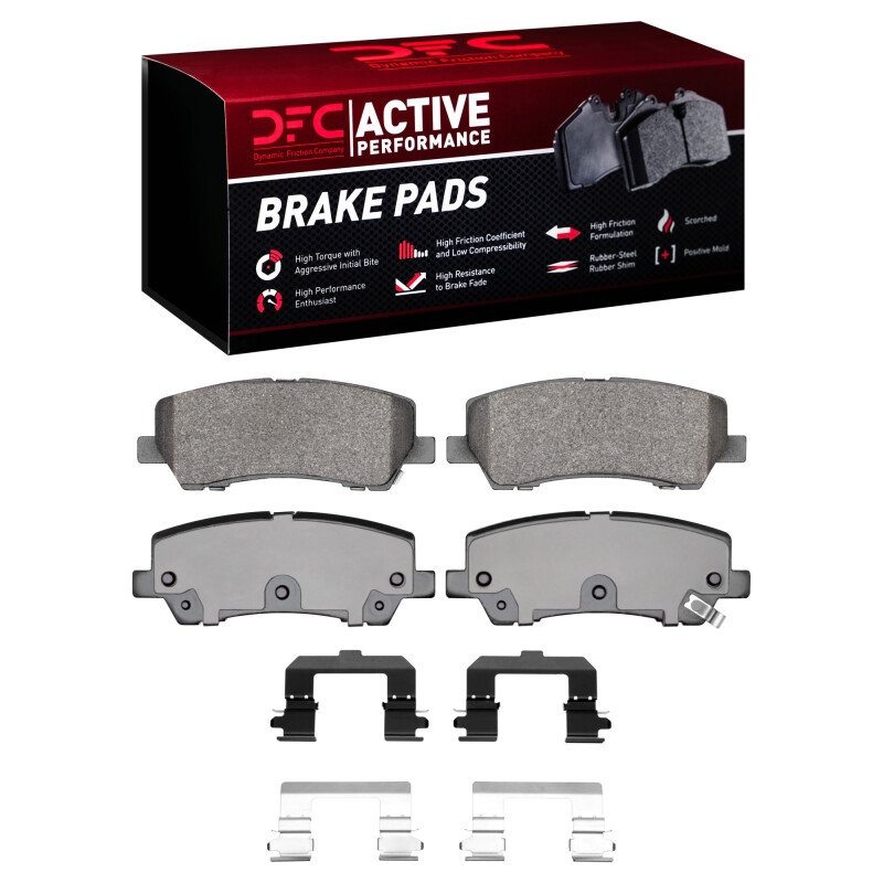 Picture of DFC 15-23 Ford Mustang Rear Active Performance Pads and Hardware Kit