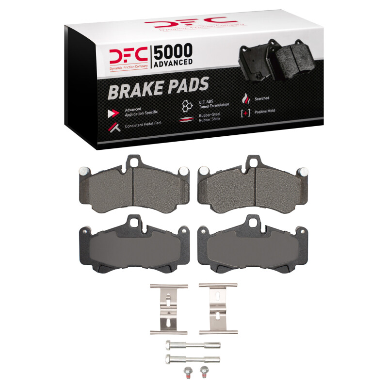 Picture of DFC 02-13 Porsche 911 Front/Rear 5000 Advanced Low Metallic Brake Pads and Hardware Kit