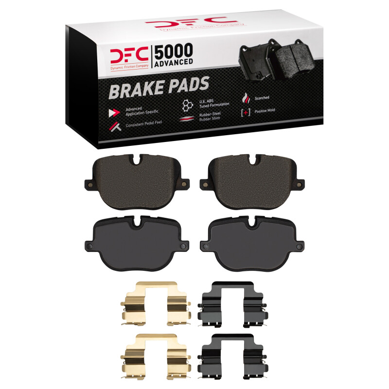 Picture of DFC 10-13 Land Rover Range Rover Sport Rear 5000 Advanced Low Metallic Brake Pads and Hardware Kit