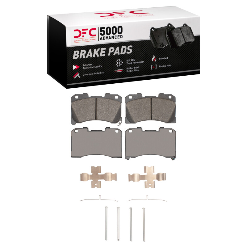 Picture of DFC 22-25 Toyota GR Corolla Front 5000 Advanced Low Metallic Brake Pads and Hardware Kit