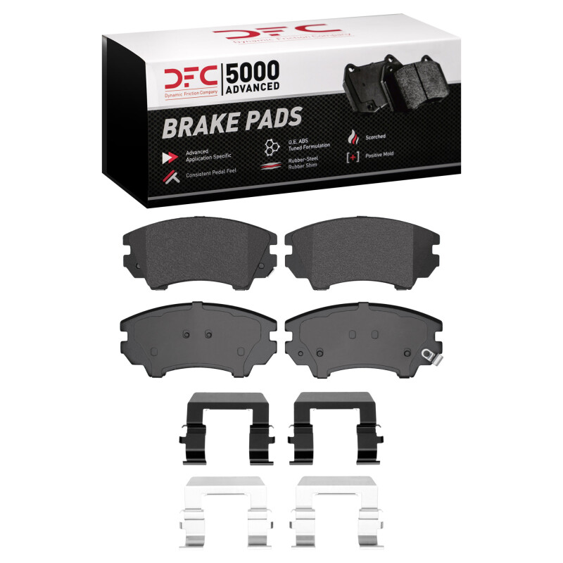 Picture of DFC 11-17 Chevrolet Caprice Front 5000 Advanced Low Metallic Brake Pads and Hardware Kit