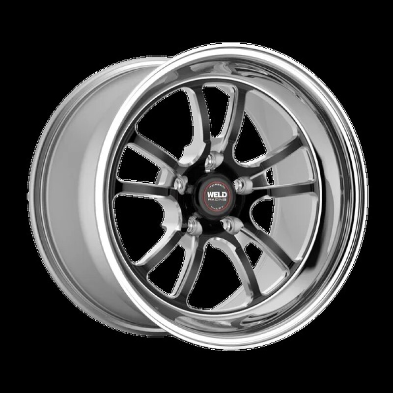 Picture of Weld S70 RT-S 18x10.5in / 5x120.65 BP / 8.7in. BS - Black Center - Polished Shell Wheel