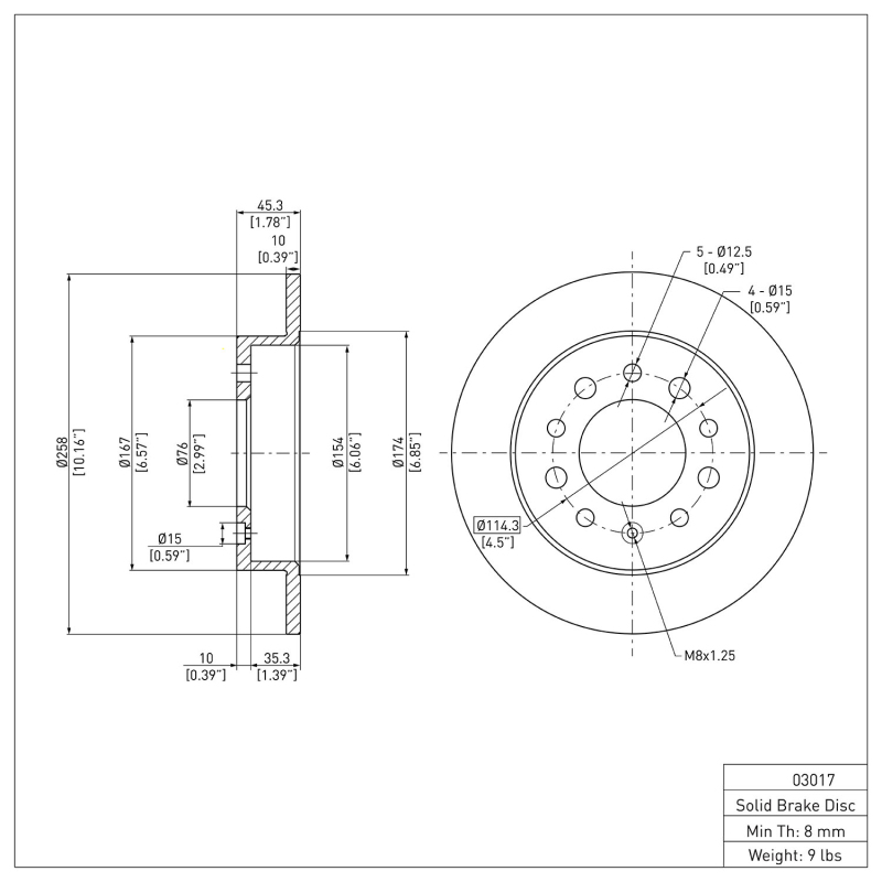 Picture of DFC 03-08 Hyundai Tiburon Rear Brake Rotor