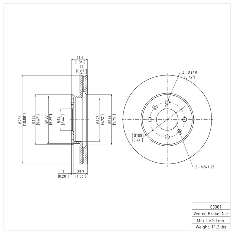 Picture of DFC 06-12 Dodge Attitude (Mexico) Front Brake Rotor