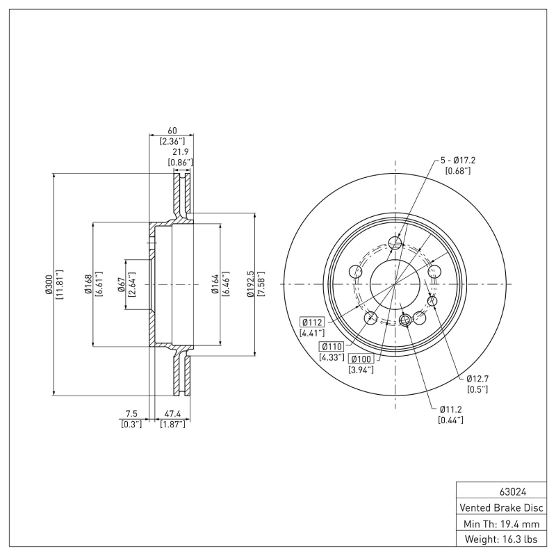 Picture of DFC 92-99 Mercedes-Benz 400SE Rear Brake Rotor