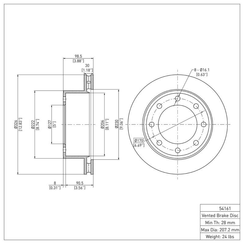 Picture of DFC 99-05 Ford Excursion Rear Brake Rotor
