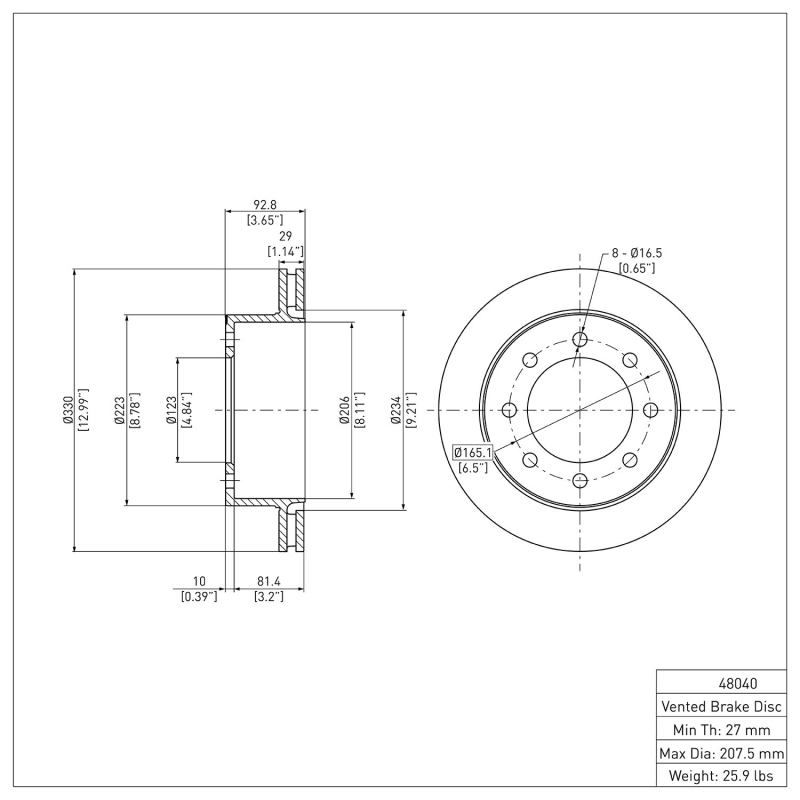 Picture of DFC 99-20 Chevrolet Silverado 3500 HD Rear Brake Rotor