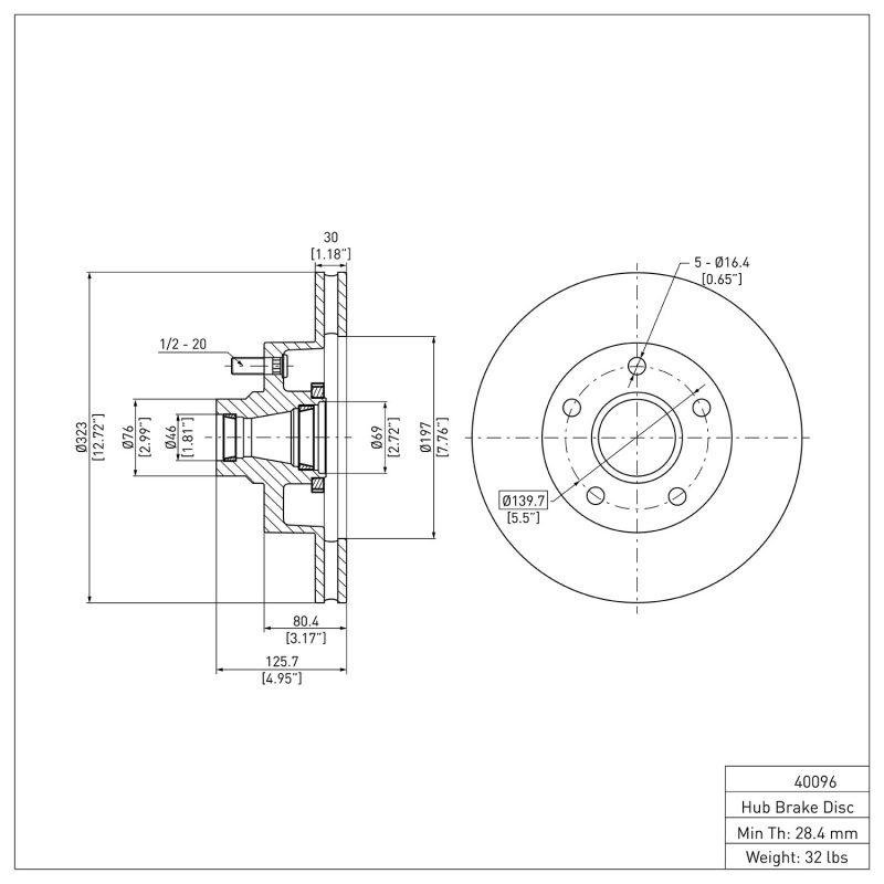 Picture of DFC 03-03 Dodge Ram 1500 Van Front Brake Rotor