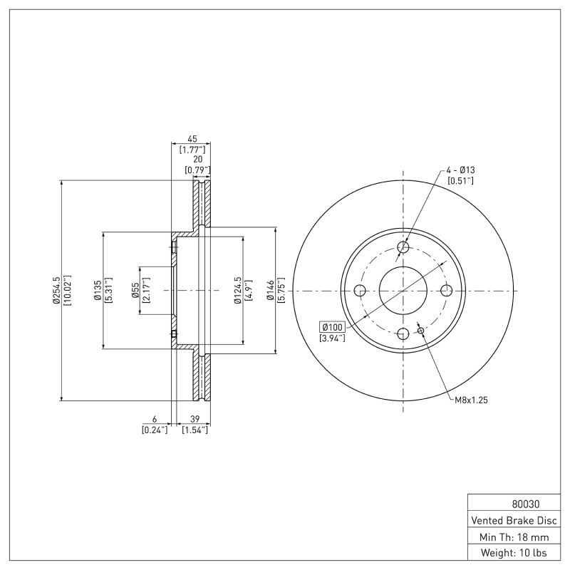 Picture of DFC 94-02 Mazda Miata Front Brake Rotor
