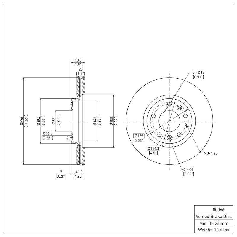 Picture of DFC 07-12 Mazda CX-7 Front Brake Rotor